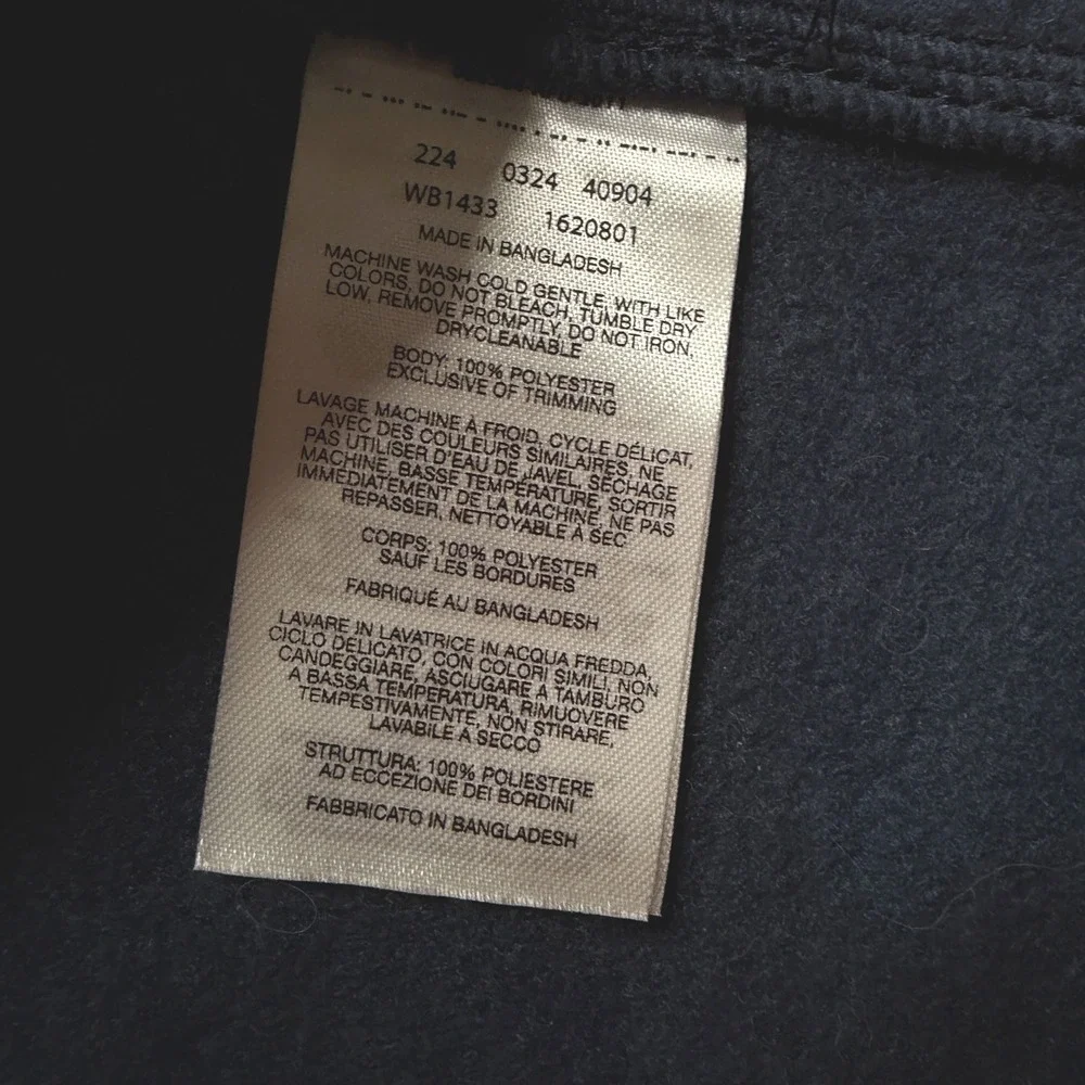 NWT Columbia Steens Mtn Fleece Vest‎ Youth XL Navy Blue Full Zip WB1433-464